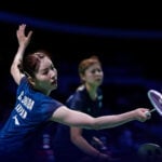 初の国際大会に臨んだ志田千陽・平本梨々菜組、わずか32分で初戦突破……渡辺勇大・田口真彩組は不戦勝でラウンド16へ【バドミントン】