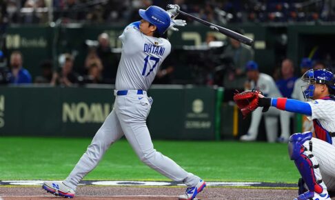 【MLB】大谷翔平、劣勢から強烈“173キロ”今季初安打　同点打呼び込み逆転のホームイン
