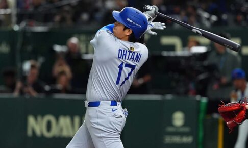【MLB】大谷翔平は「楽しんでいるようだ」　最終回に今季“初長打”でマルチ安打、テオスカーの適時打でダメ押しの生還