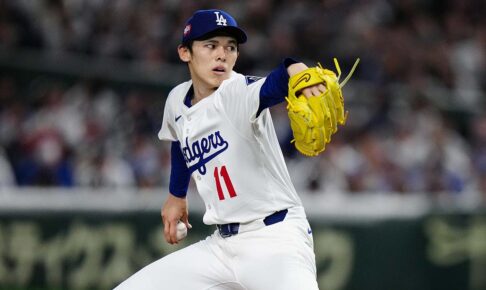 【MLB】佐々木朗希、全56球の公式投球データ詳細　ストライク率44.6%と苦戦も“最速100.5マイル”を計測【3月19日カブス戦】