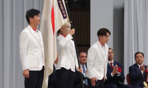 パリ五輪の結団式が開催　フェンシング江村美咲は「自覚と責任を持ち挑む」ブレイキン半井重幸は「スポーツの価値を守り、作り、伝えていく」