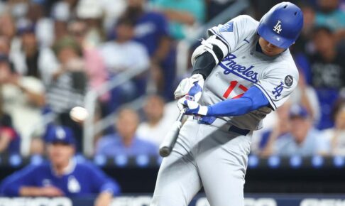 【MLB】大谷翔平、内野安打出塁でドジャースの先制点をお膳立て　“本塁打王ライバル”シュワーバー51号で3本差に
