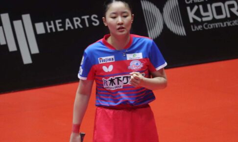 張本美和、初出場で観客魅了の17歳が1勝目に安堵の声　述べた新チームへの想いと課した“全勝ノルマ”【Tリーグ】