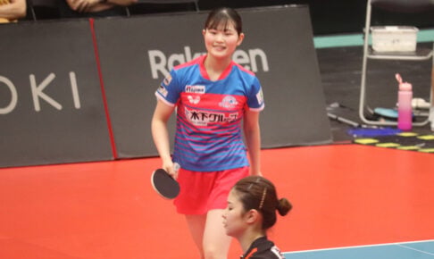 シングルス初勝利の17歳・牧野美玲が見せた可能性　語った日本のエース・張本美和の“凄み”「頭3個、4個くらい抜けている」【Tリーグ】