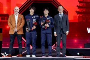 準Vの戸上隼輔、篠塚大登が振り返った世界トップとの差「これから伸びるための糧」　快進撃の盟友・張本智和への想い【WTTファイナルズ福岡】